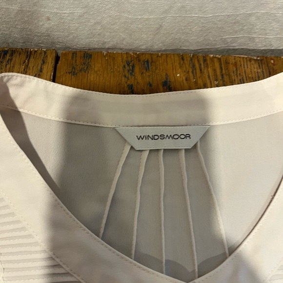 🤍WINDSMOOR Pleated Front Blouse -beige - Size 20 - Picture 2 of 8